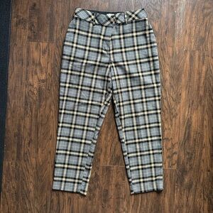 H&M plaid ankle pants
